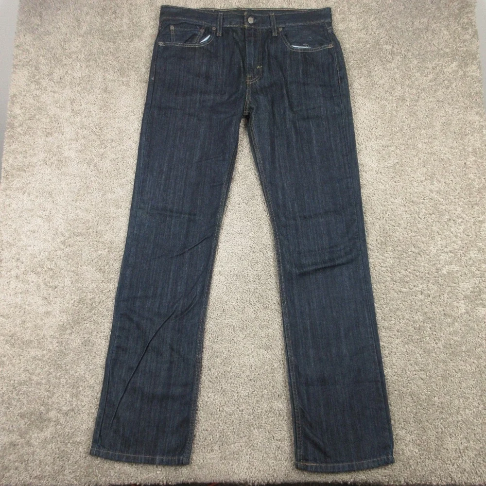 Levis Jeans Mens 33x34 Blue 527 Slim Bootcut Western Cowboy Rodeo Denim Pants